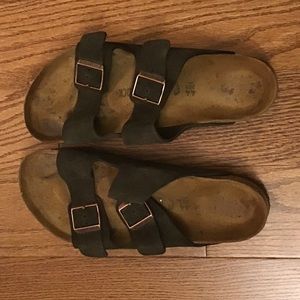 Birkenstock Mens 44 / US 11 Arizona Soft Footbed Suede Brown Suede